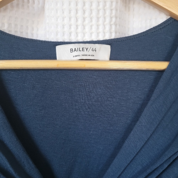 Bailey 44 petrol blue, knotted bust jersey dress. - Picture 4 of 4